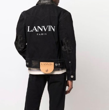 ランバンメンズブラックジャケットn35