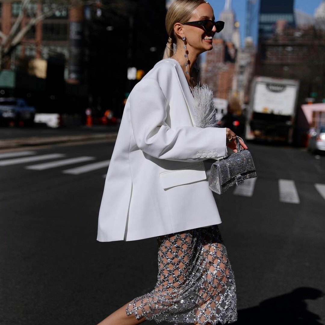 バレンシアガレディースシルバーハンドバッグa108