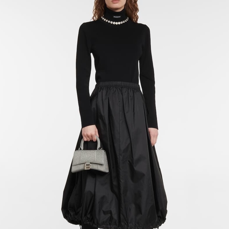 バレンシアガレディースシルバーハンドバッグa110