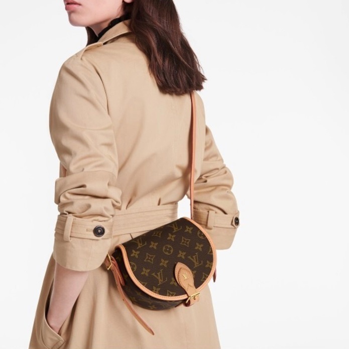 ルイヴィトンレディースブラウンクロスバッグv265