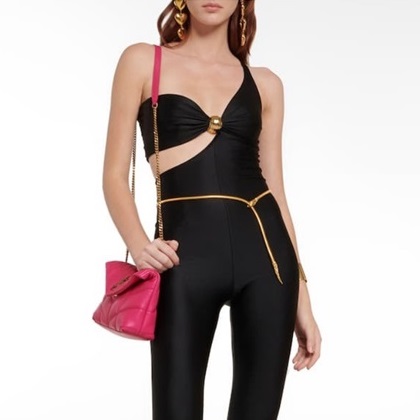 サンローランレディースピンクショルダーバッグl326