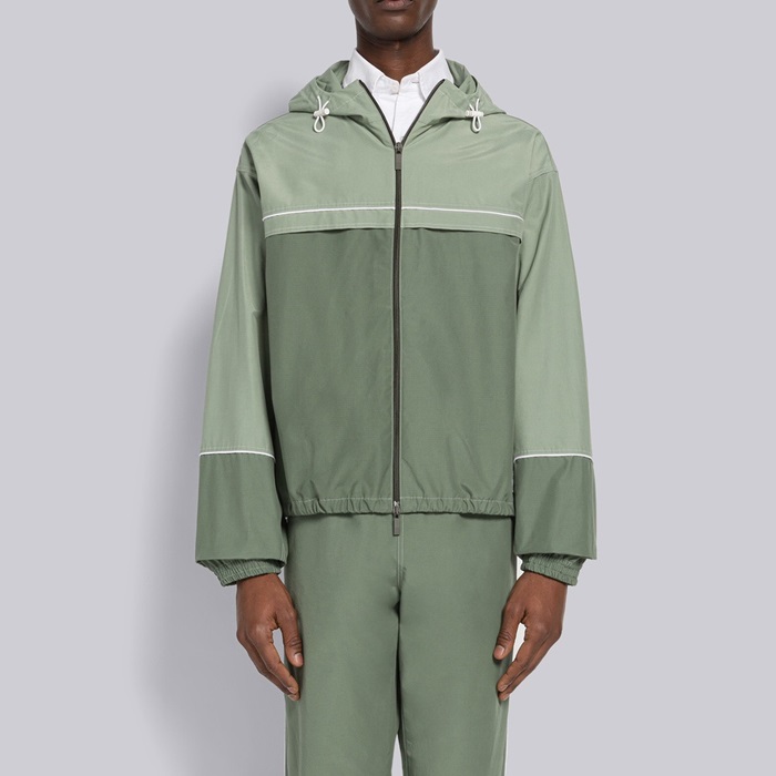 トムブラウンメンズグリーンジャケットh25