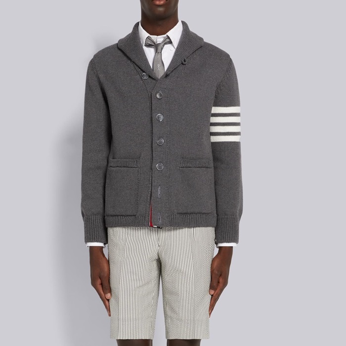 トムブラウンメンズグレーニットh28