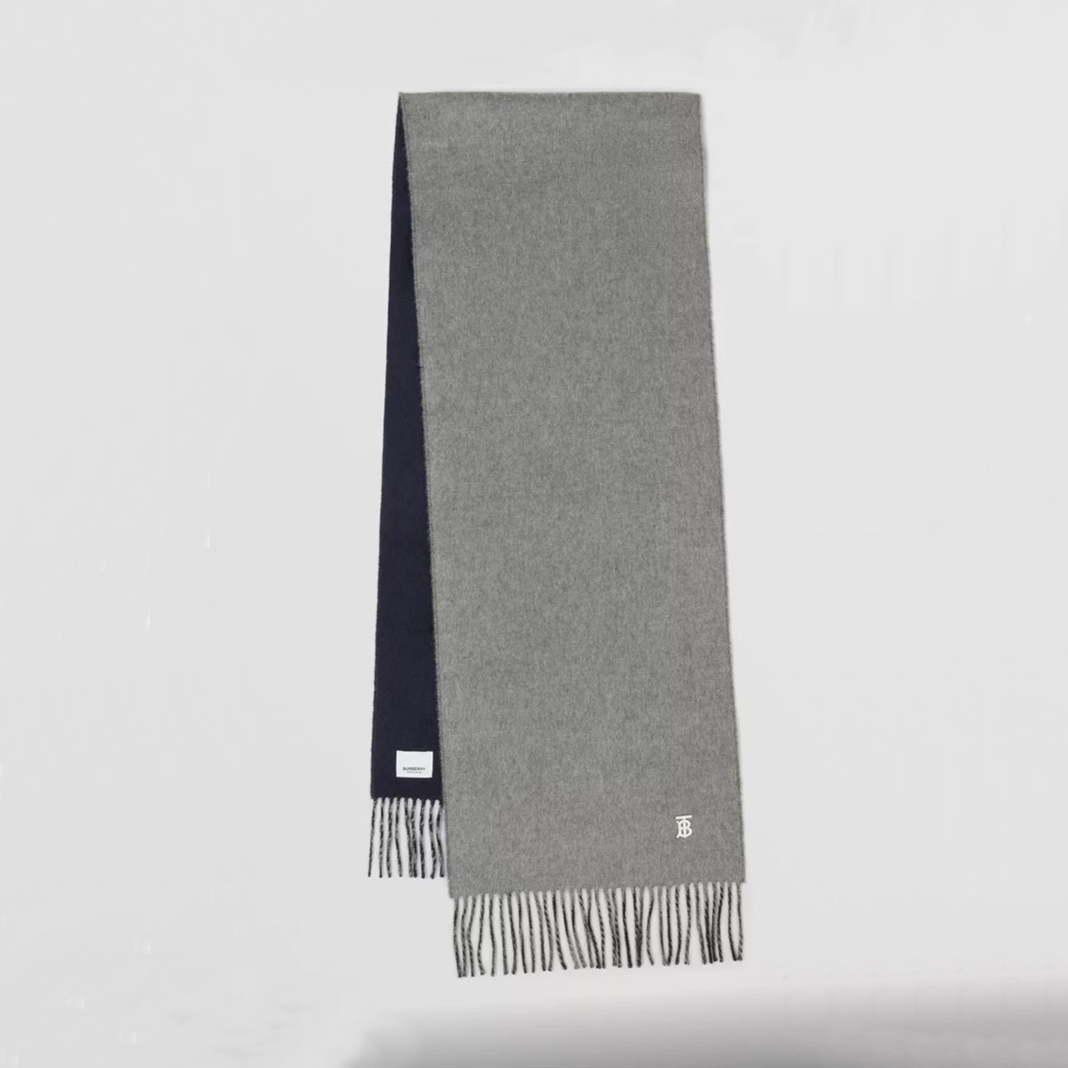 バーバリーユニセックスグレーマフラーu50