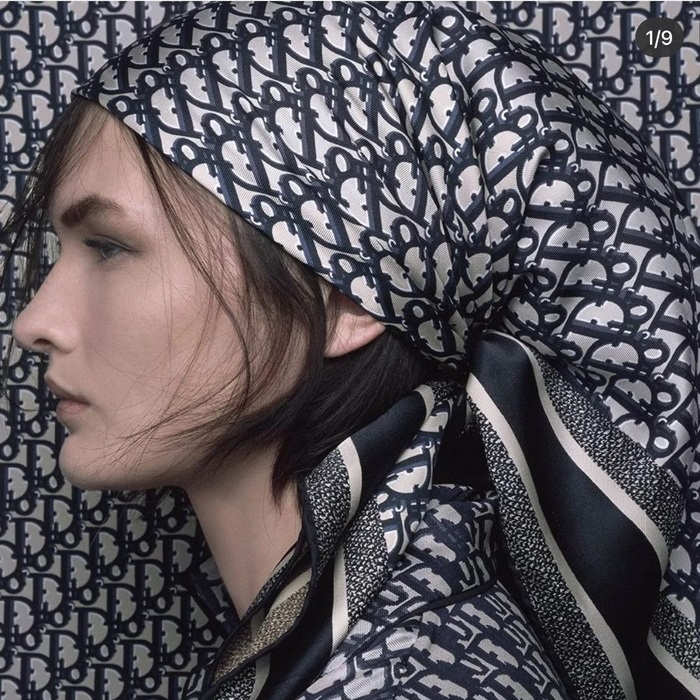 ディオールレディースネイビーニットi185