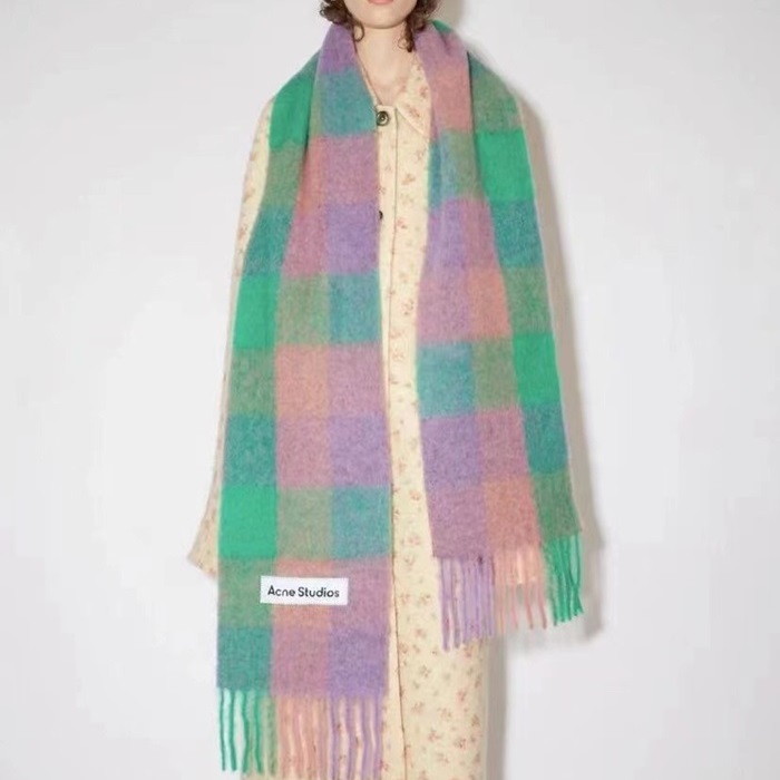 アクネストゥディオズユニセックスピンクマフラーc186