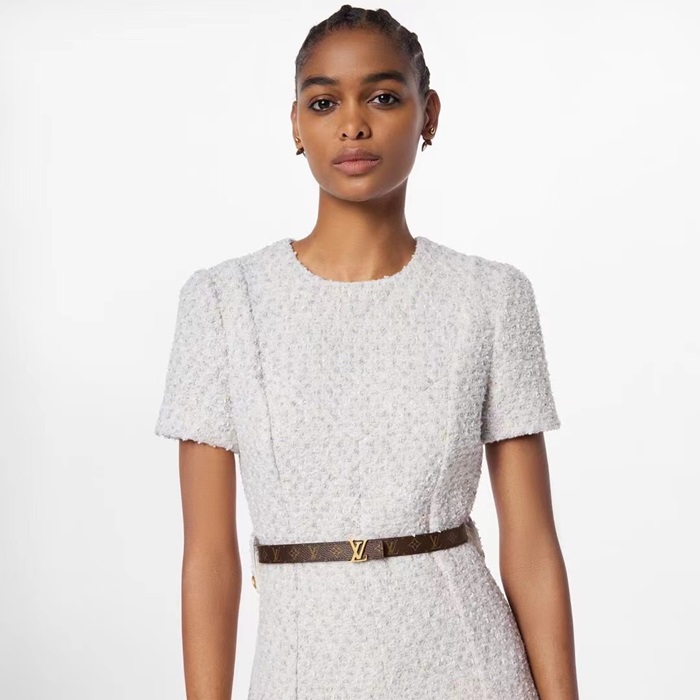 ルイヴィトンレディースブラウン両面ベルトv279