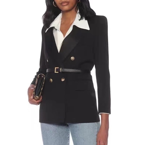 サンローランレディースブラックベルトl401