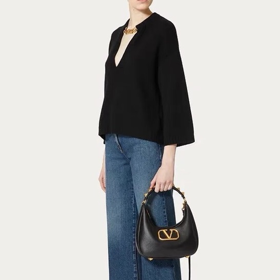 ヴァレンティノレディースブラックトートバッグl344