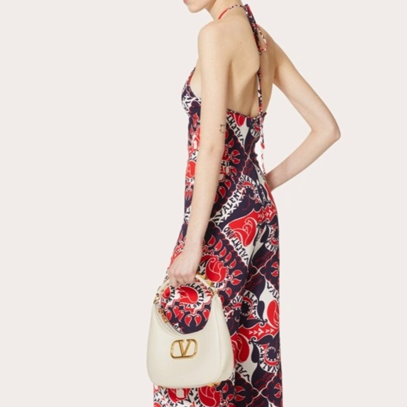 ヴァレンティノレディースホワイトトートバッグl346