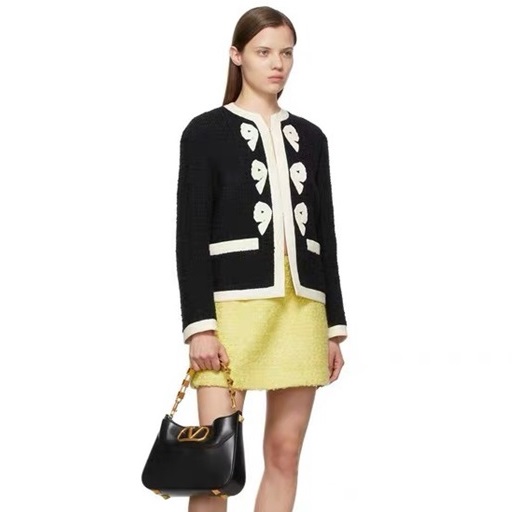 ヴァレンティノレディースブラックトートバッグl370