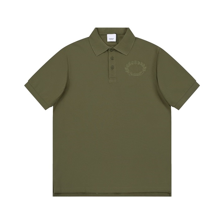 バーバリーメンズカーキポロ半袖Tシャツu58