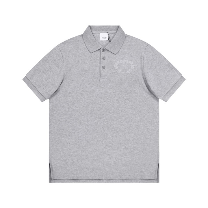 バーバリーメンズグレーポロ半袖Tシャツu60