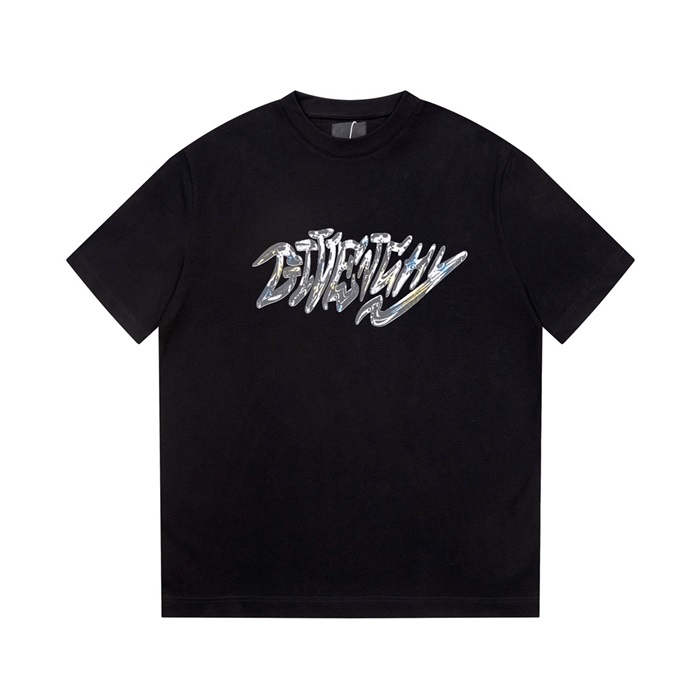 ジバンシィメンズクルーネックブラック半袖Tシャツv952