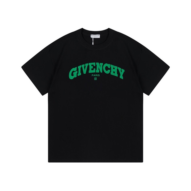 ジバンシィメンズクルーネックブラック半袖Tシャツv955