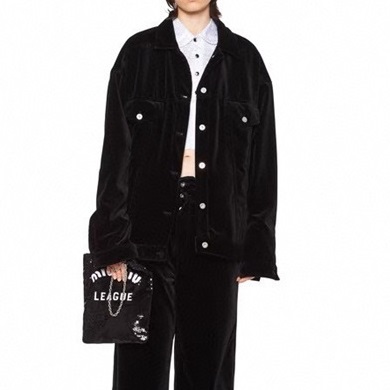 ミュウミュウレディースブラックジャケットu296