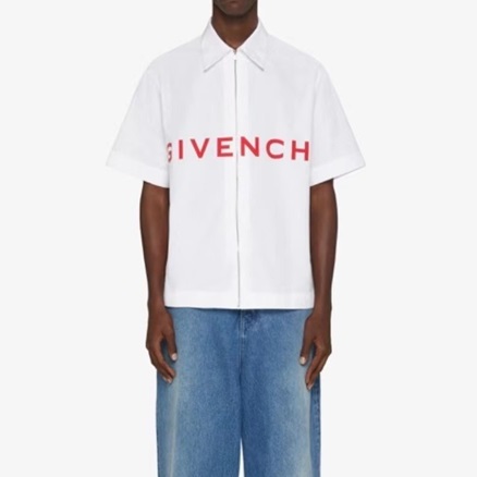 ジバンシィメンズホワイトポロ半袖Tシャツi164