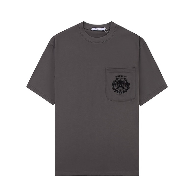 ジバンシィメンズクルーネックグレー半袖Tシャツi166