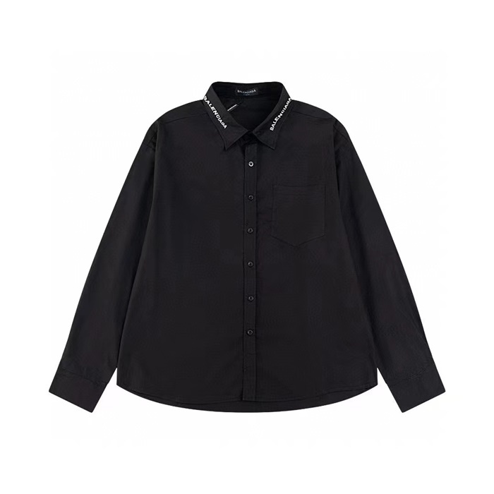 バレンシアガトレンディメンズブラックシャツa157