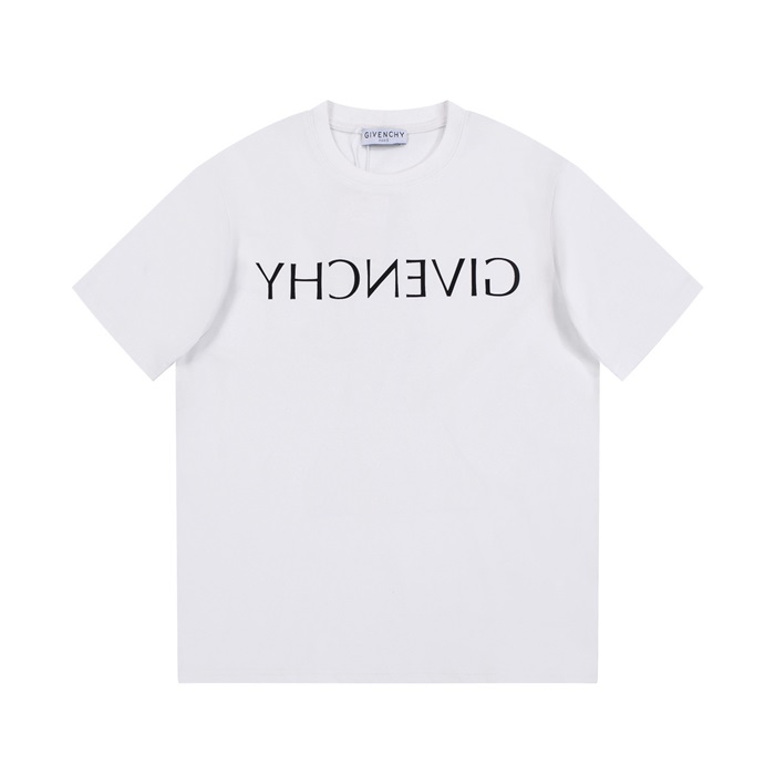 ジバンシィメンズクルーネックホワイト半袖Tシャツi170