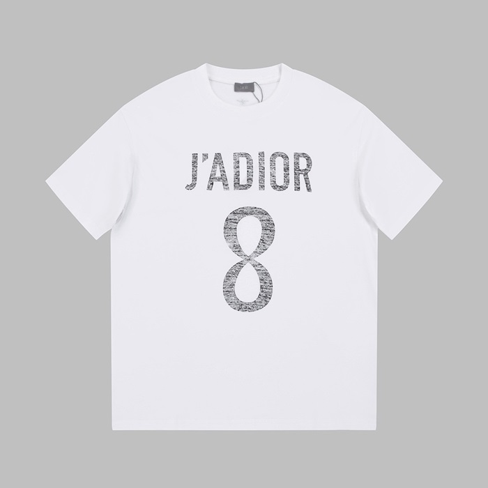 ディオールメンズホワイトクルーネック半袖Tシャツi266