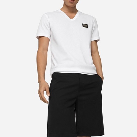 ドルチェ＆ガッバーナメンズホワイト半袖Tシャツl399