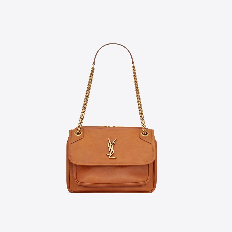 サンローランレディースキャメルニキバッグl334