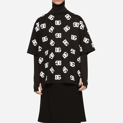 ドルチェ＆ガッバーナメンズブラック半袖Tシャツl415