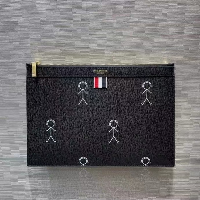 トムブラウンプリントクラッチバッグh36