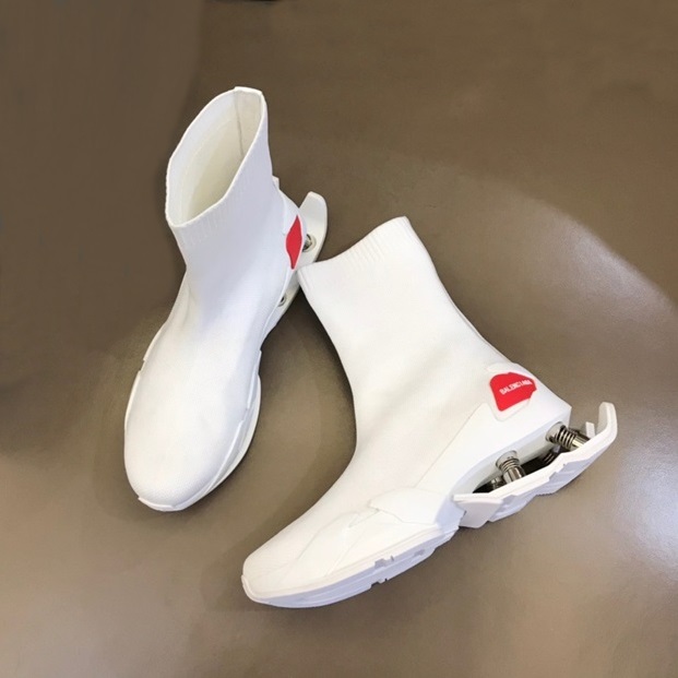 バレンシアガメンズホワイトハイトップスニーカーa168