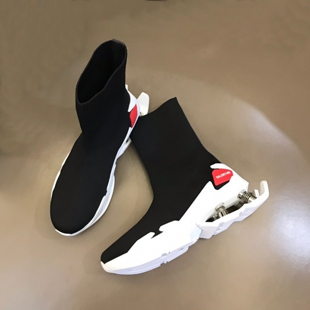 バレンシアガメンズブラックハイトップスニーカーa169