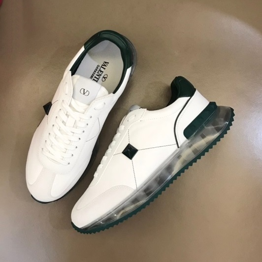 ヴァレンティノユニセックスモダングリーンスニーカーl397