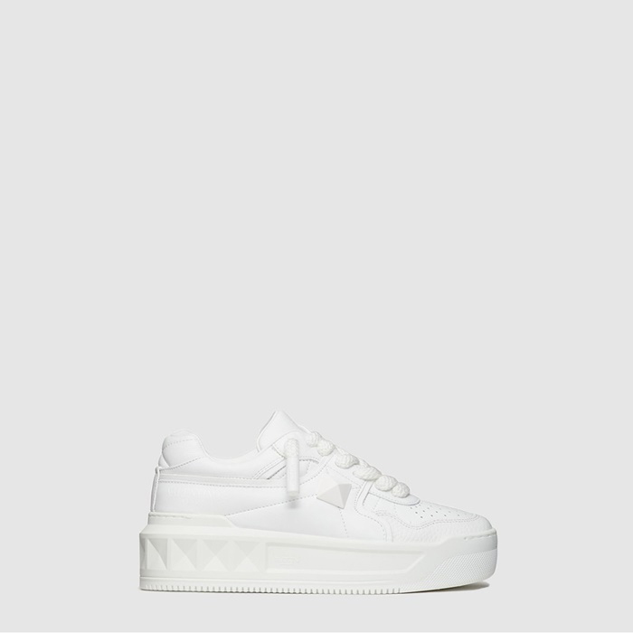 ヴァレンティノユニセックスワンスタッドナッパレザースニーカー-l402