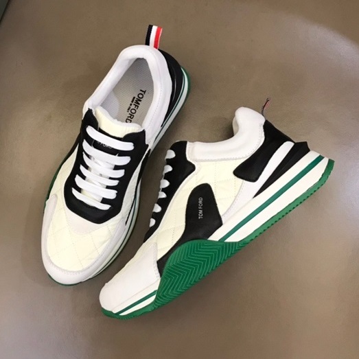 トムフォードメンズカジュアルホワイトスニーカーf44