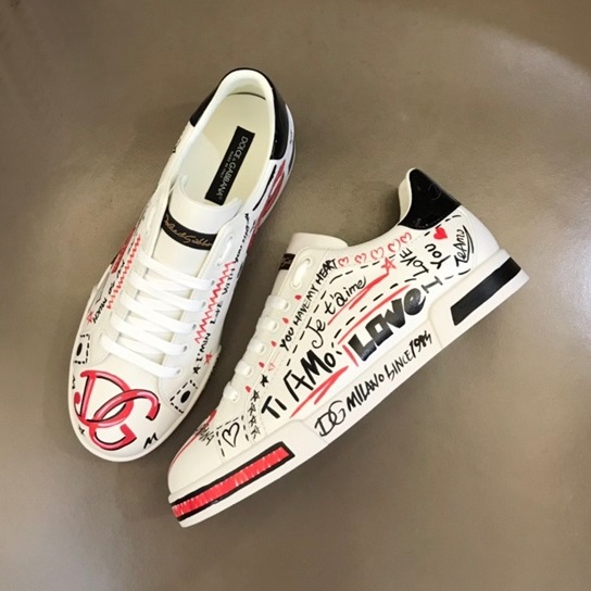 ドルチェ＆ガッバーナメンズホワイトスニーカーl419