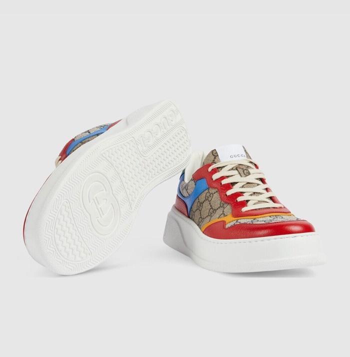 グッチユニセックスレッドスニーカーu277