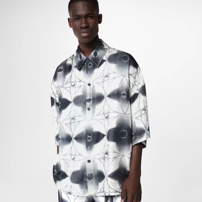 ルイヴィトンメンズブラックポロ半袖Tシャツv522