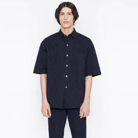 ディオールメンズネイビーポロ半袖シャツi289