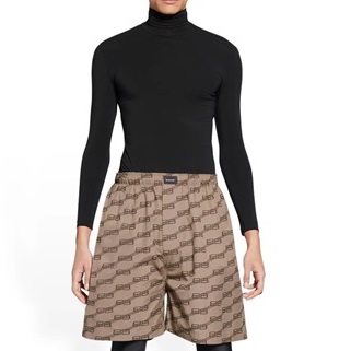 バレンシアガメンズベージュショートパンツa173