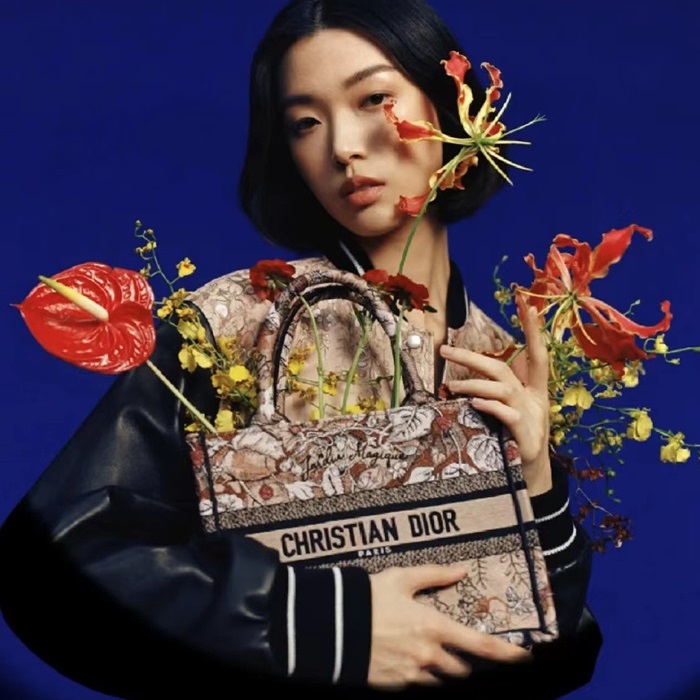 ディオールレディースオレンジブックトートバッグi312