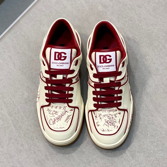 ドルチェ＆ガッバーナメンズレッドスニーカーl431