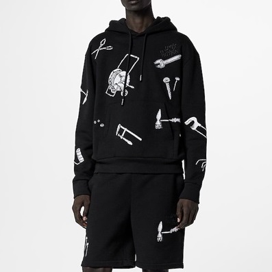 ルイヴィトンメンズカジュアルブラックショートパンツv570