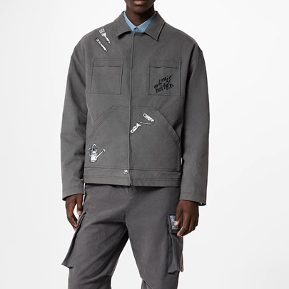 ルイヴィトンメンズグレージャケットv571