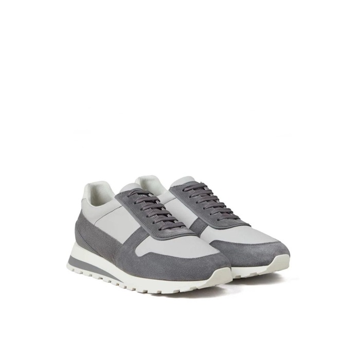 ブルネロクチネリメンズパンチングパネルスニーカーu25