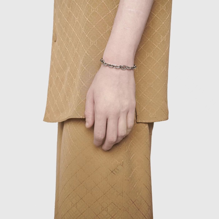 グッチメンズシルバーブレスレットu354
