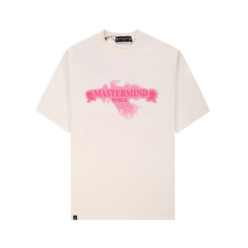 マスターマインドメンズホワイト半袖Tシャツs135