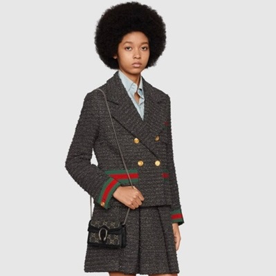 グッチレディースブラックミニバッグu379