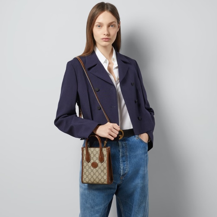 グッチレディースブラウンカメラバッグu410