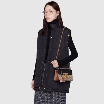 グッチレディースブラックショルダーバッグu421