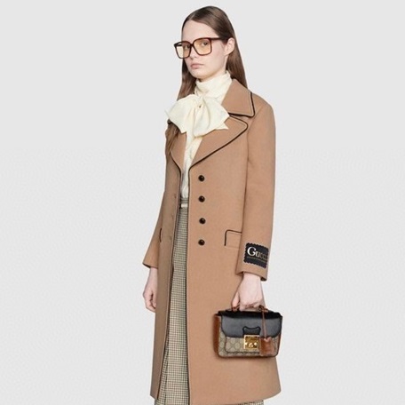 グッチレディースブラックトートバッグu424